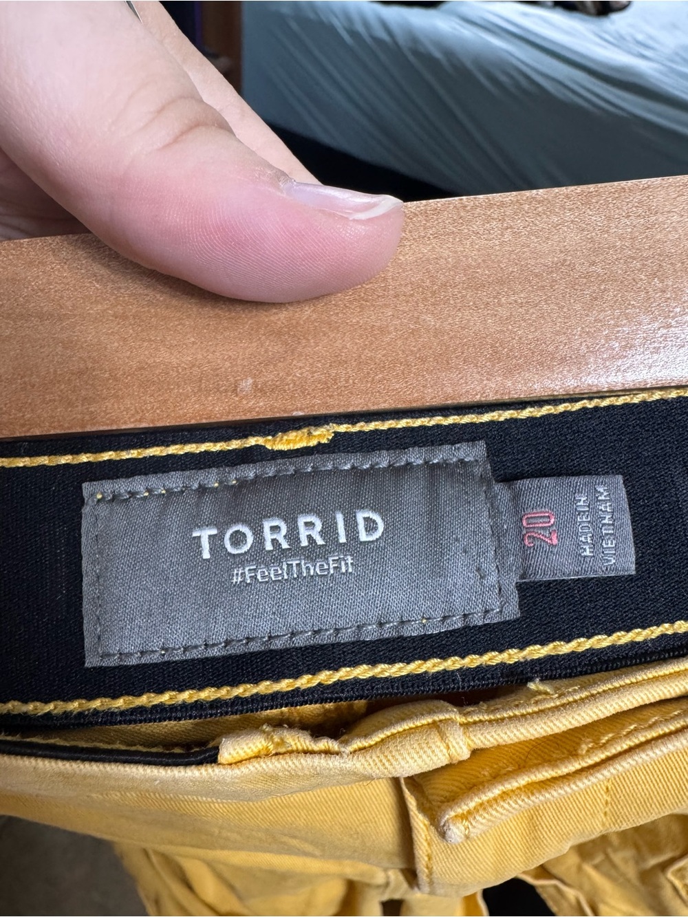 torrid Mustard Yellow Cotton Shorts - Picture 2 of 2